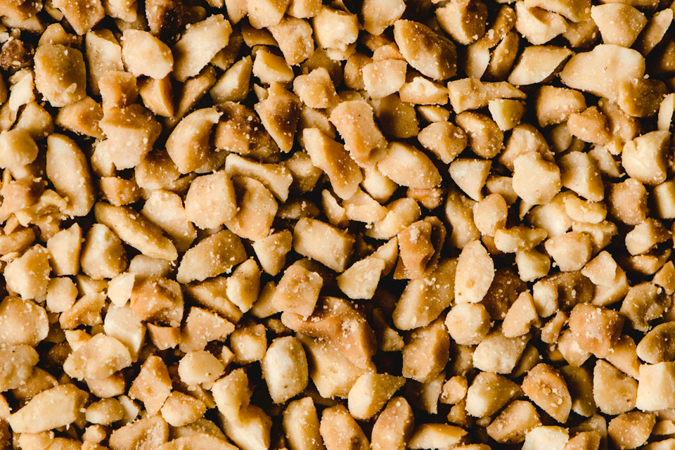 Diced hazelnuts